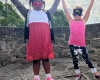 Two kids Cosplaying