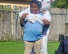 Kid Hugged by Rabbit