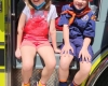Kids Dressed as fire fighters